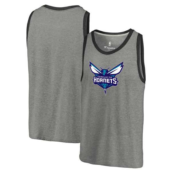 Charlotte Hornets Team Essential Tri-Blend Tank Top - Heather Gray,We sell and wholesale Charlotte Hornets Team Essential Tri-Blend Tank Top - Heather Gray on line form chian!